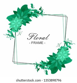 Floral frame illustration