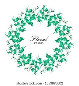 Floral frame illustration