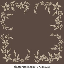 floral frame - Illustration