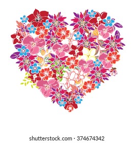 floral frame - Illustration