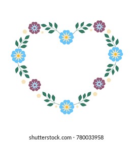 Floral Frame Illustration Design Vector
