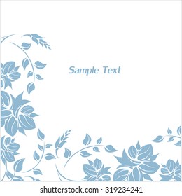 Floral Frame - Illustration
White Background, Single Flower, Vector, No People, Floral Pattern
