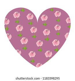 Floral frame isolated