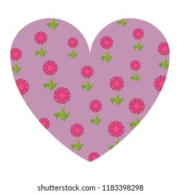 Floral frame isolated