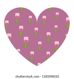 Floral frame isolated