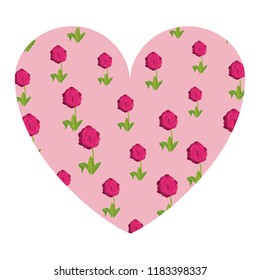 Floral frame isolated