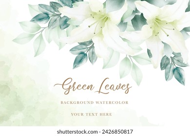  floral frame with lily flower background for multi purpose card and dcoration
