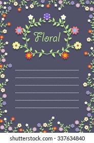 Floral Frame on a card