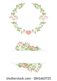 Floral Frame on illustration graphic vector