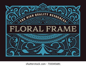 Marco floral para embalaje