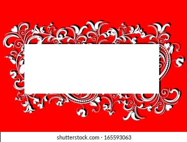 Floral Frame. Perfect for wedding invitations and birthday cards.