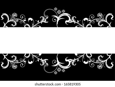 Floral Frame. Perfect for wedding invitations and birthday cards.