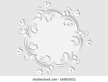 Floral Frame. Perfect for wedding invitations and birthday cards.