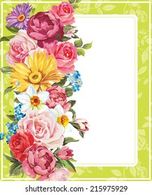 Marco floral perfecto para invitaciones de boda. Fondo con lugar para el texto