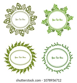 Floral frame with place for your text. Elegant retro floral frame. Design template for banner, card, invitation, label, emblem.