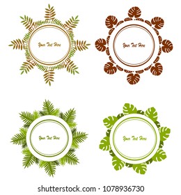 Floral frame with place for your text. Elegant retro floral frame. Design template for banner, card, invitation, label, emblem.