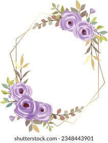 floral frame with purple roses vector bouquet, purple roses, floral wedding frame, greeting card