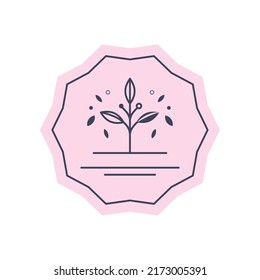icono de estampado de marco floral aislado