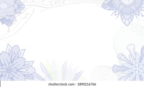 floral frame stock vector backhround