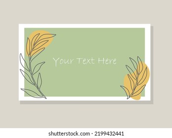 Floral frame. Template wedding invitation card. Floral border and frames. Design elements.