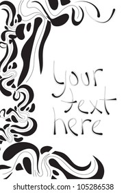floral frame for text