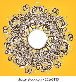 floral frame for text