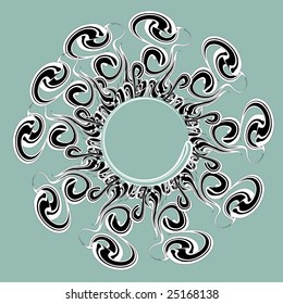 floral frame for text