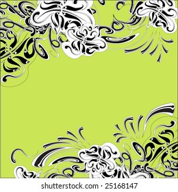 floral frame for text