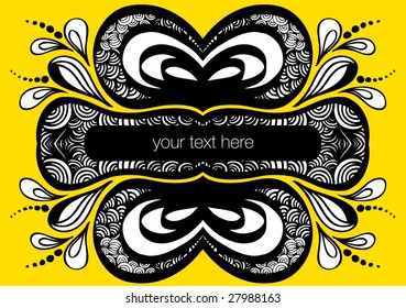 floral frame for text