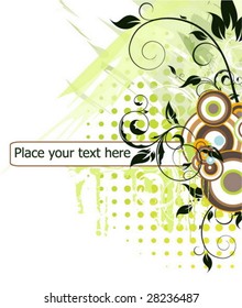 Floral frame for text