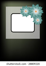 floral frame for text