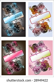floral frame for text