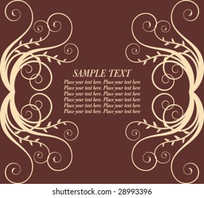 floral frame for text