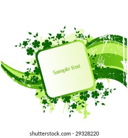 Floral frame for text