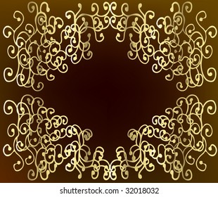 floral frame for text