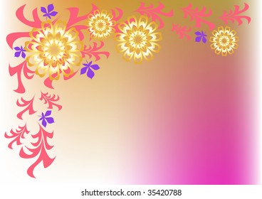 floral frame for text