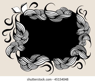 floral frame for text