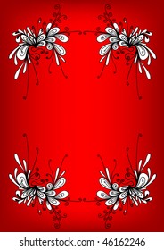 floral frame for text