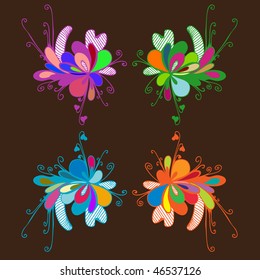 floral frame for text
