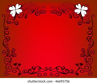 floral frame for text