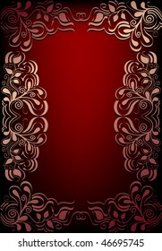 floral frame for text
