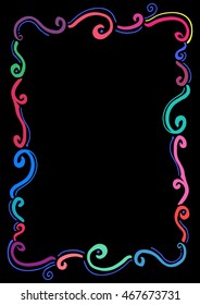 Floral frame for text