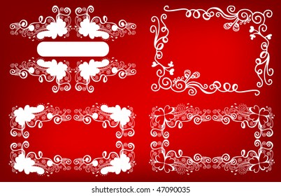 floral frame for text