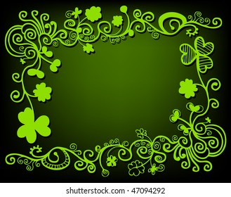 floral frame for text