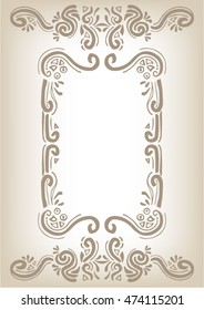 Floral frame for text