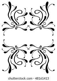 floral frame for text