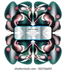 Floral frame for text