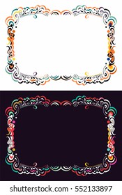 Floral frame for text