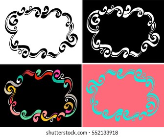Floral frame for text