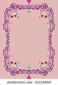 Floral frame for text